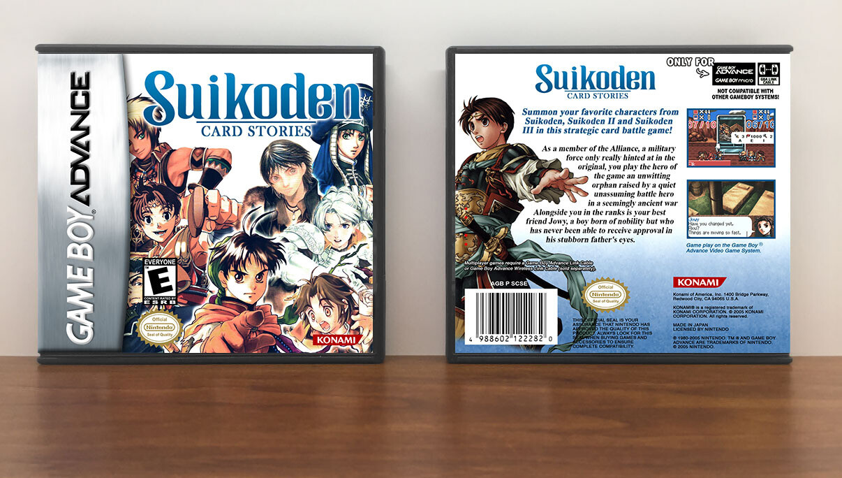 Suikoden Card Stories, Artwork Spine Color: Chrome