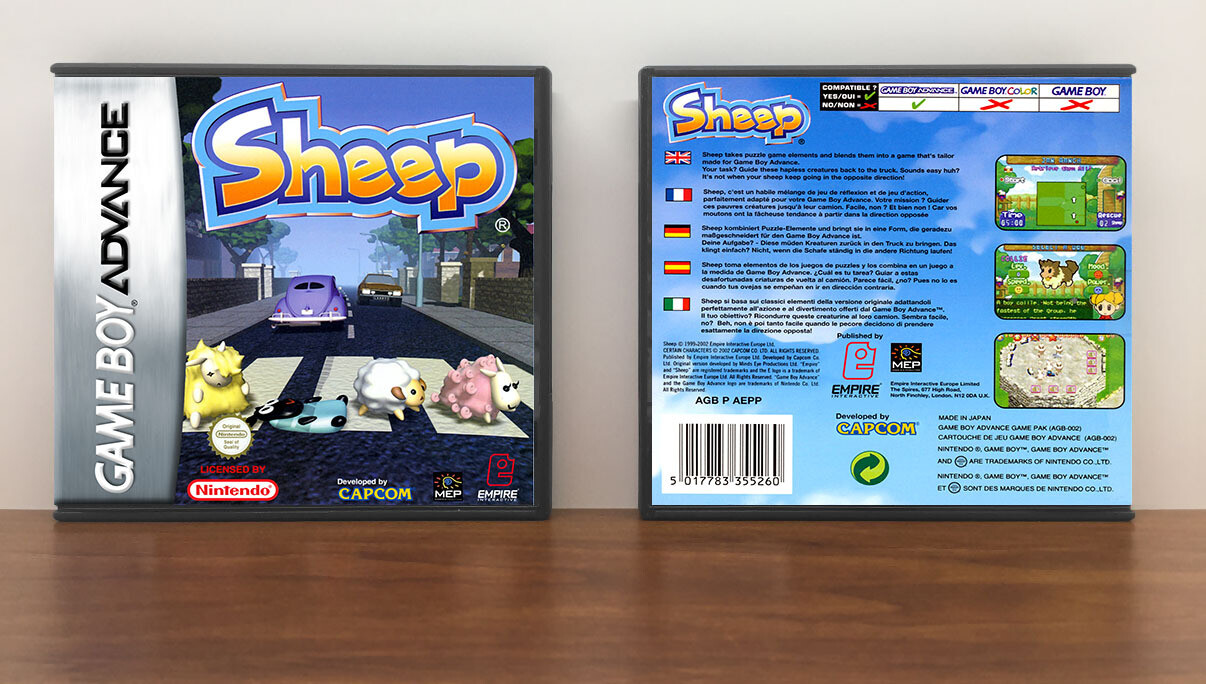 Sheep (PAL), Artwork Spine Color: Chrome