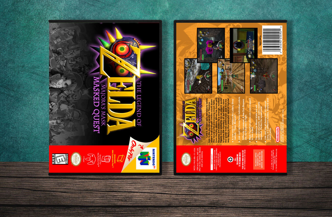 Legend of Zelda: Majora's Mask, The Masked Quest, Case Color: DARK GREY (OEM DS CASE COLOR)