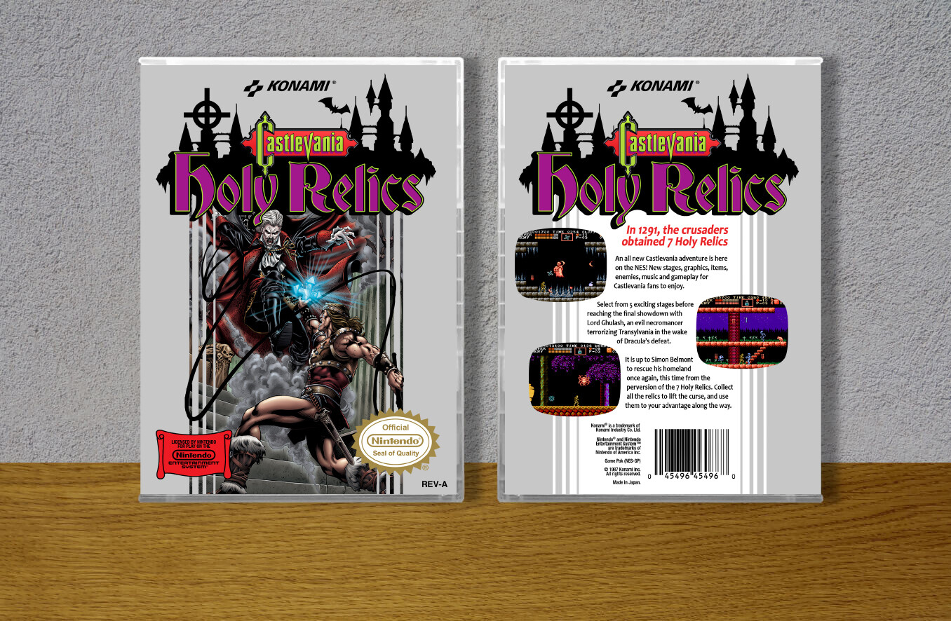 Castlevania: Holy Relics, Case Color: CLEAR (Transparent)