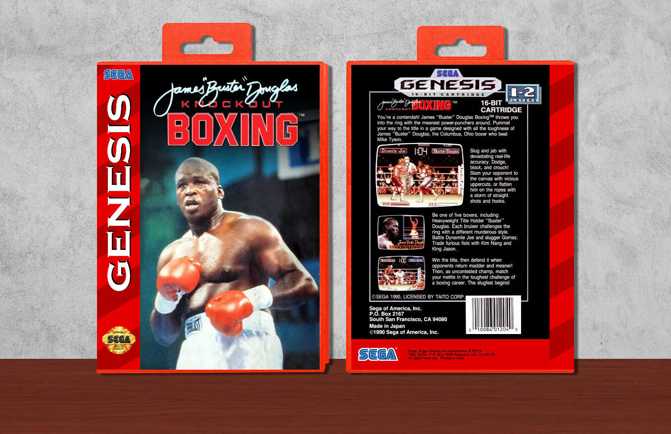 James &quot;Buster&quot; Douglas Knock Out Boxing, Case Color: Red