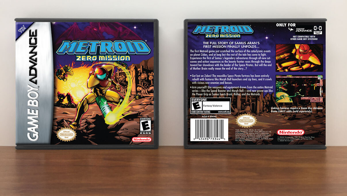 Metroid: Zero Mission, Artwork Spine Color: Chrome