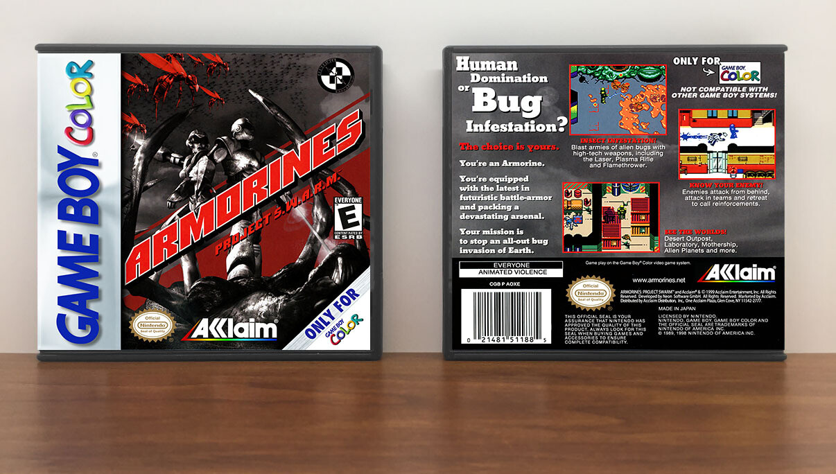 Armorines: Project Swarm, Artwork Spine Color: Chrome