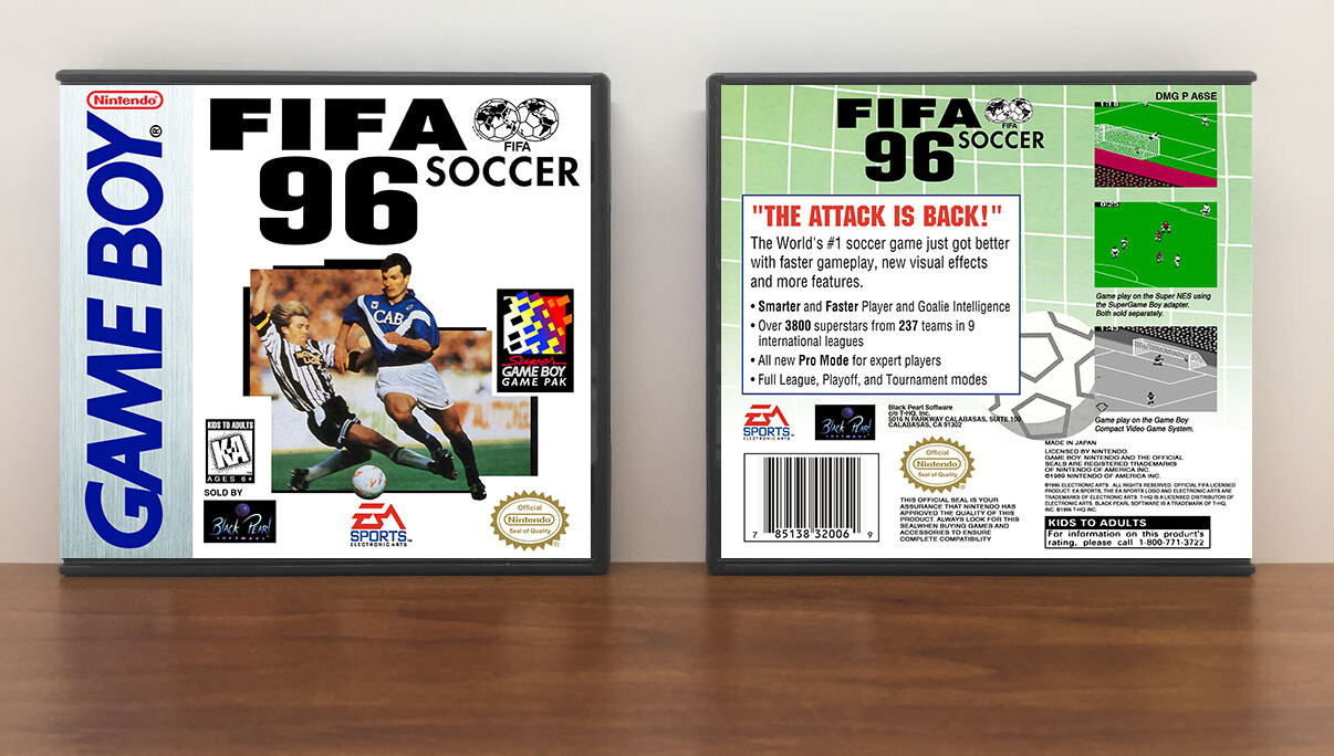 FIFA Soccer &#39;96, Artwork Spine Color: Chrome