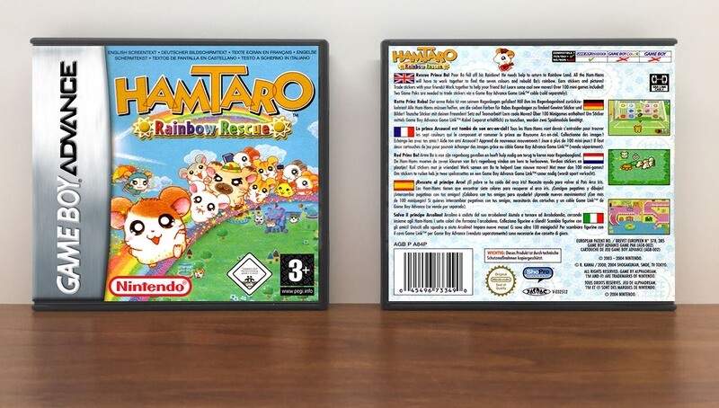 Hamtaro: Rainbow Rescue (EU), Artwork Spine Color: Chrome