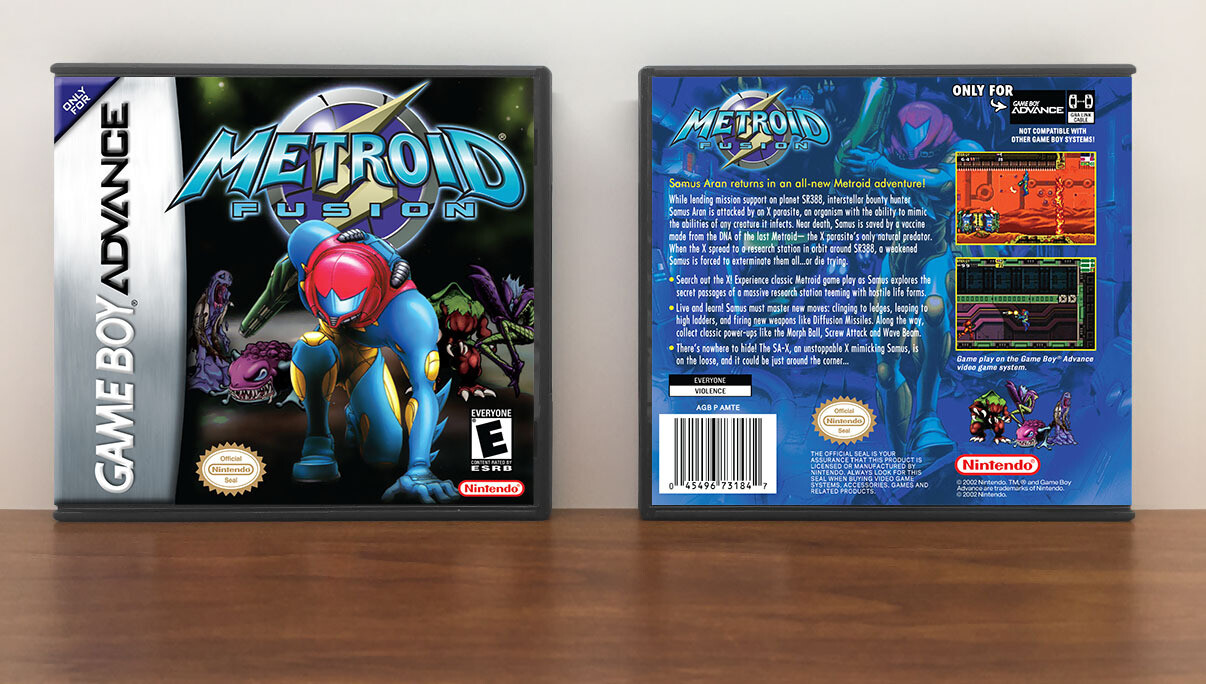 Metroid Fusion, Artwork Spine Color: Chrome