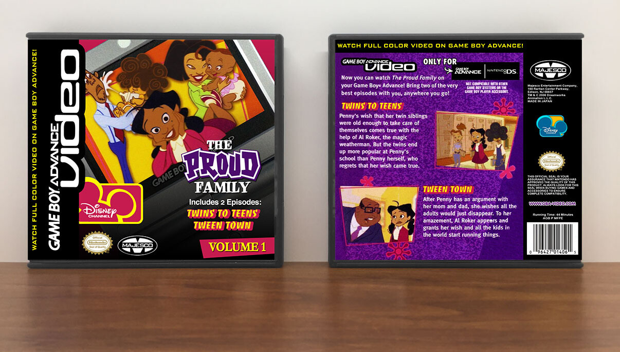 Proud Family, The Volume 1, Artwork Spine Color: Black