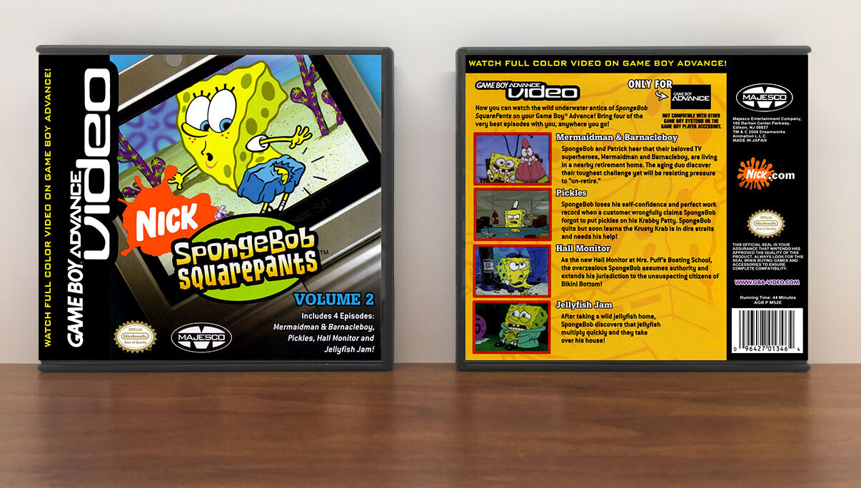 SpongeBob SquarePants Volume 2, Artwork Spine Color: Black