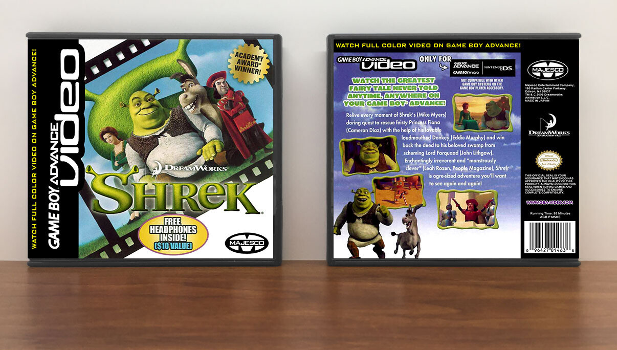 Shrek, Artwork Spine Color: Black
