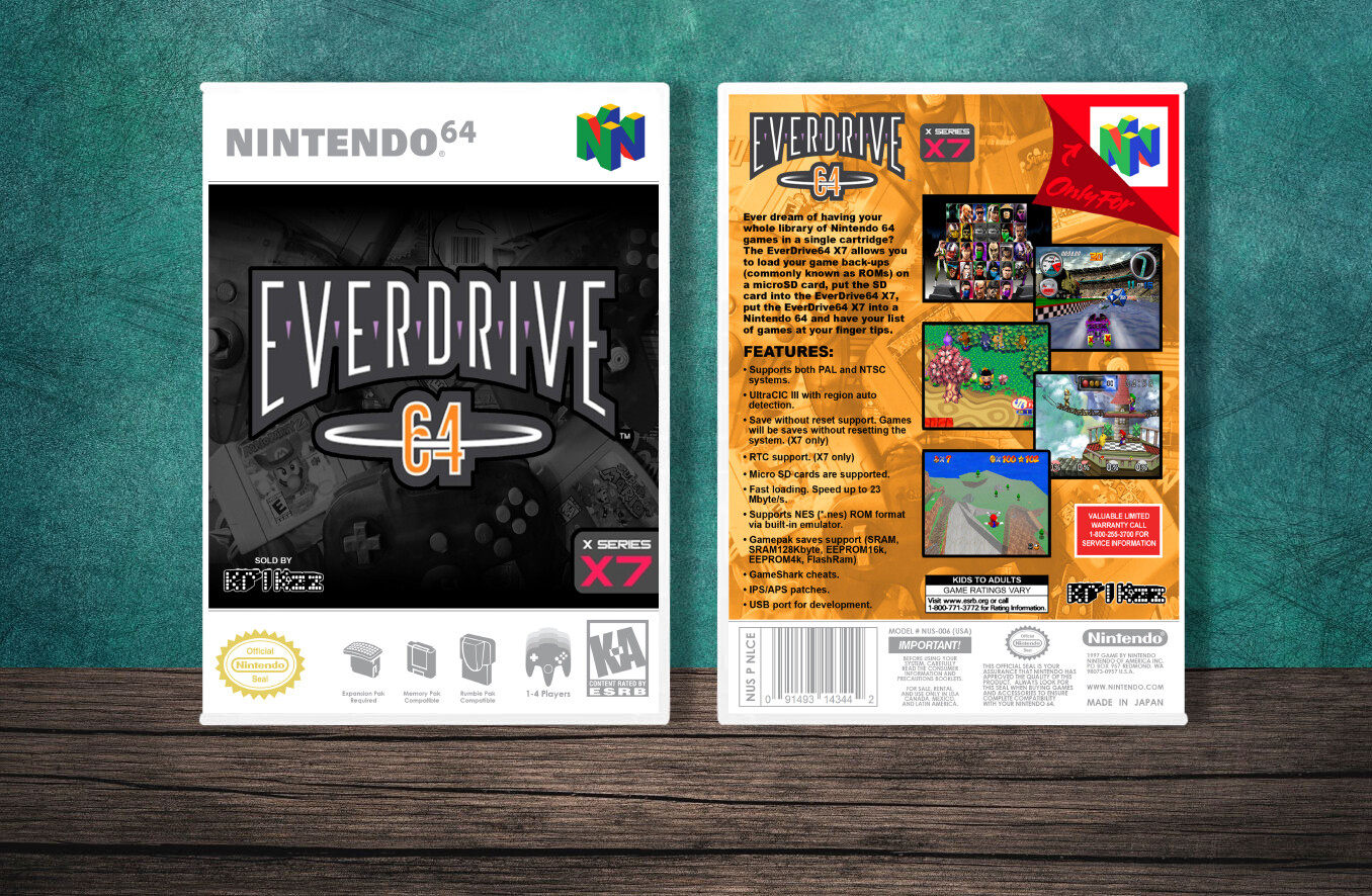 Everdrive 64 X7, Case Color: White