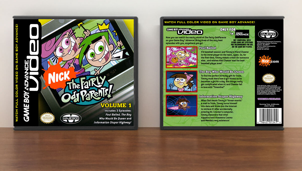 The Fairly OddParents Volume 1, Artwork Spine Color: Black