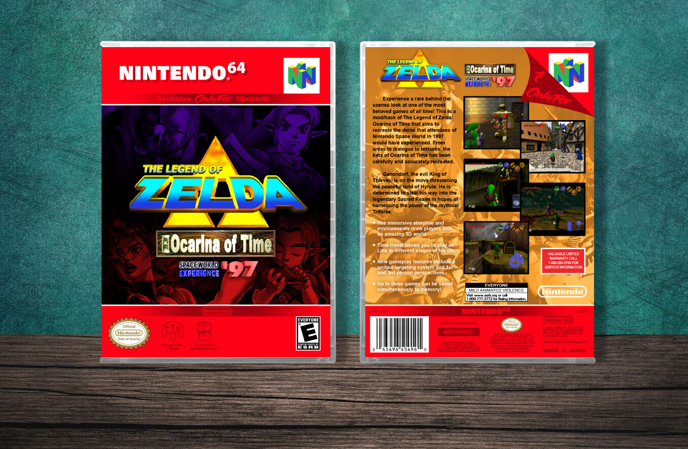Legend of Zelda: Ocarina of Time, The Spaceworld 1997, Case Color: CLEAR (Transparent)