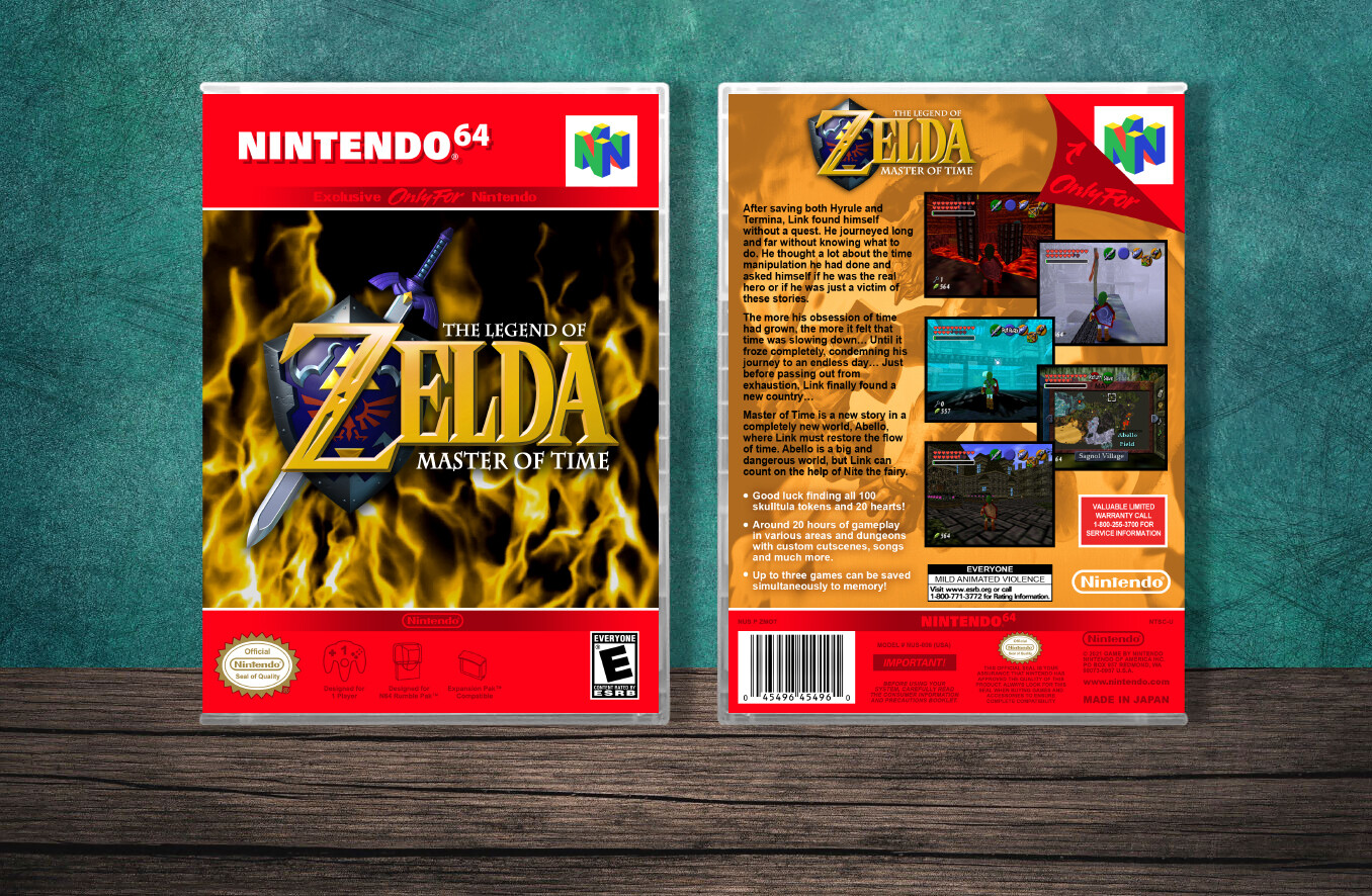 Legend of Zelda: The Master of Time, The, Case Color: CLEAR (Transparent)