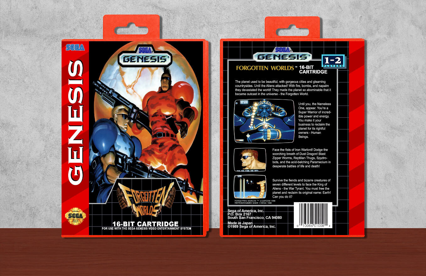 Forgotten Worlds, Case Color: Red