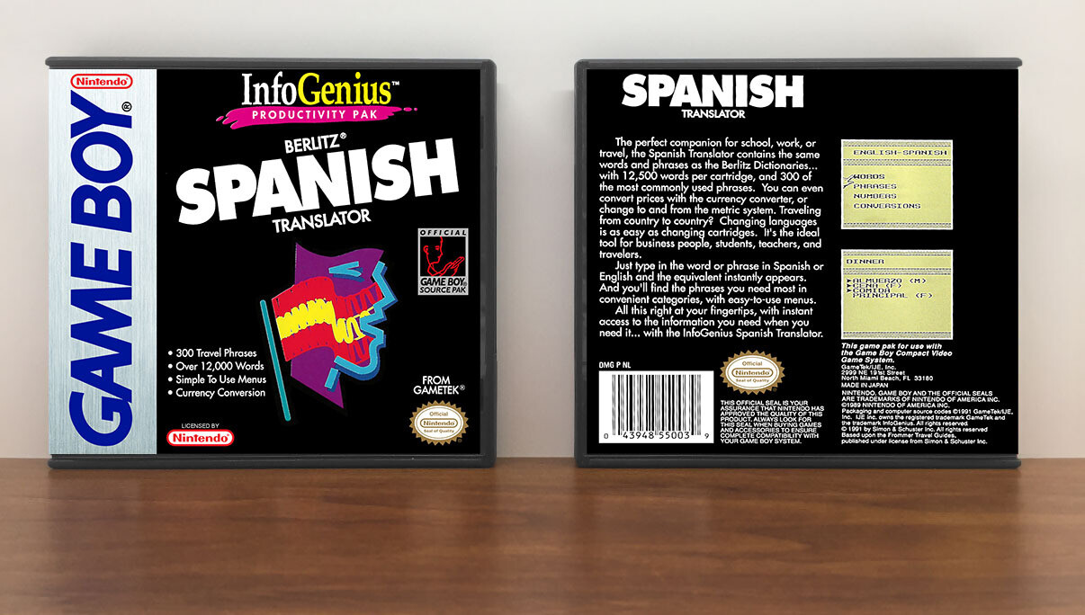 Infogenius Translator (Spanish), Artwork Spine Color: Chrome