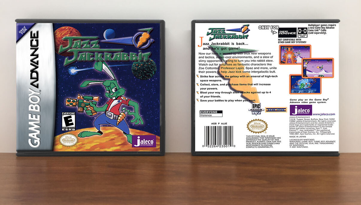 Jazz Jackrabbit Advance, Artwork Spine Color: Chrome