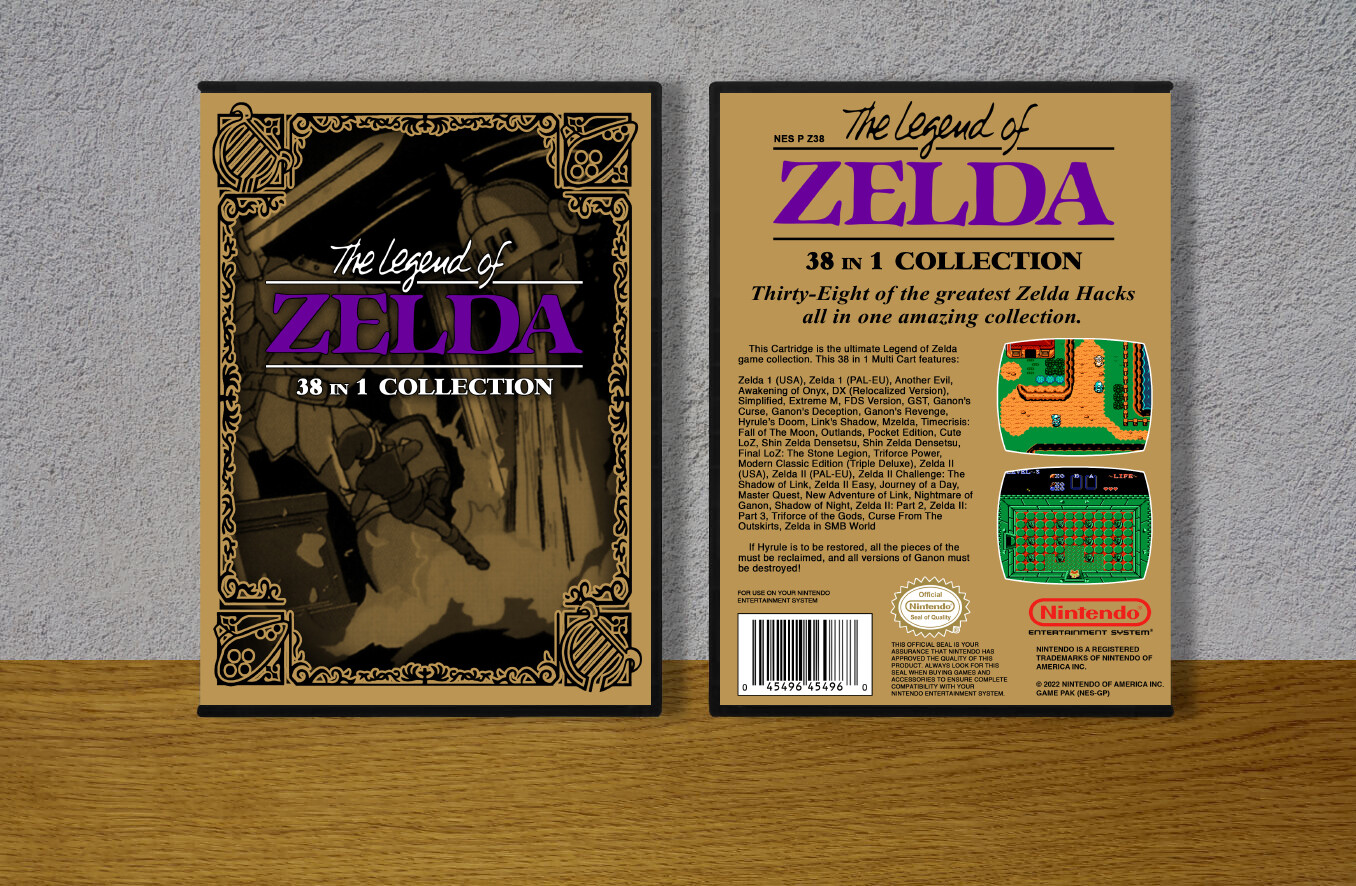 Legend of Zelda, The 38-in-1, Case Color: DARK GREY (OEM DS CASE COLOR)