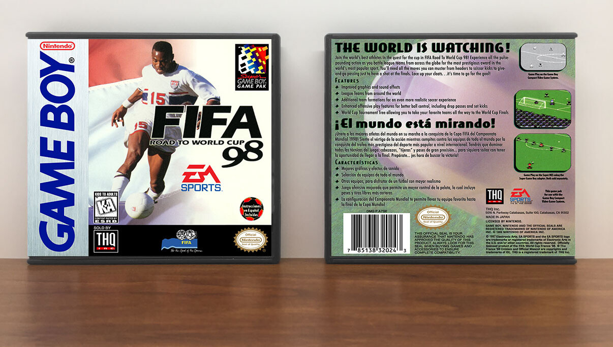 FIFA: Road to World Cup &#39;98, Artwork Spine Color: Chrome