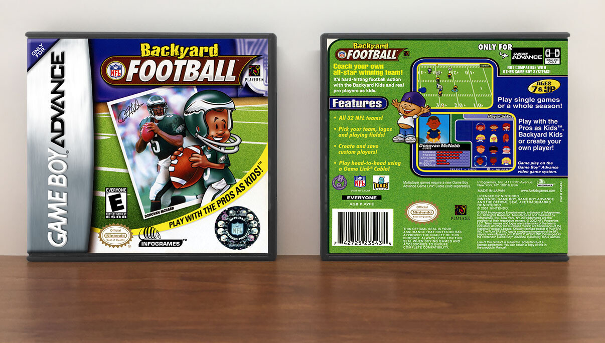 Backyard Football, Artwork Spine Color: Chrome