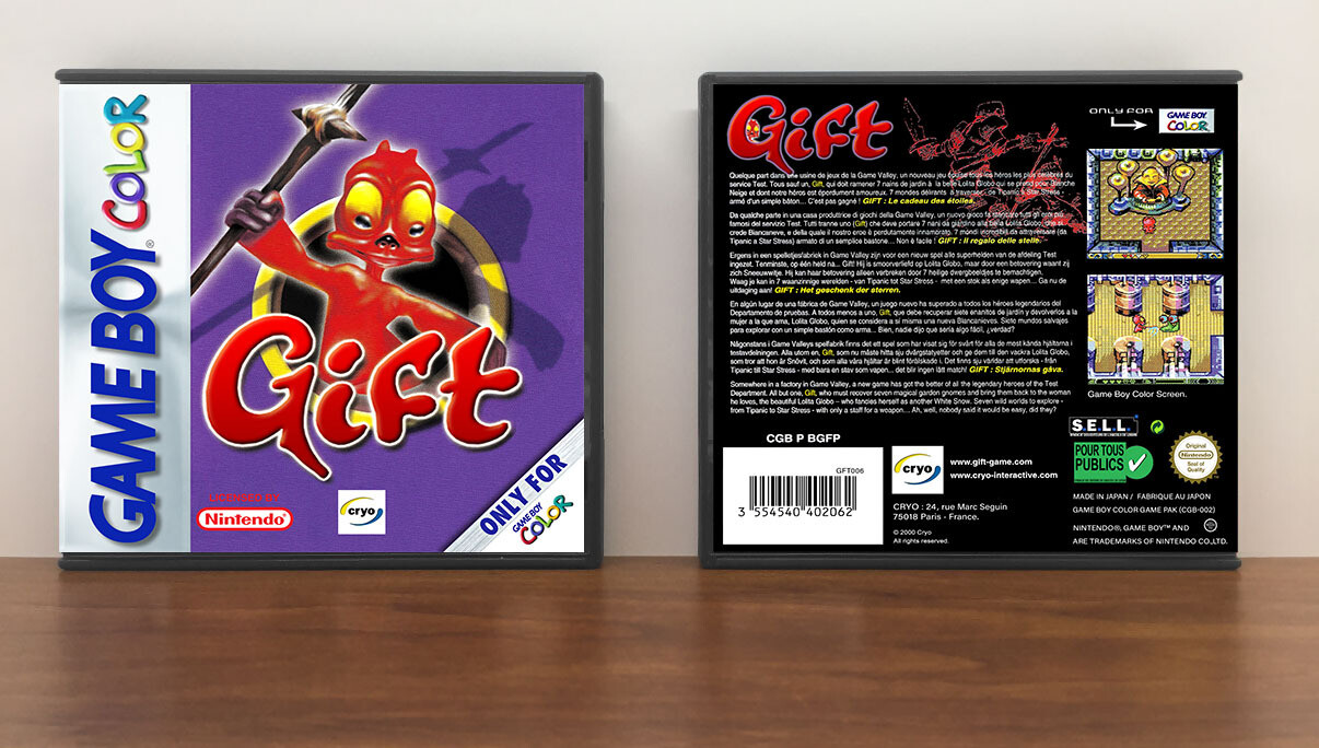 Gift (PAL), Artwork Spine Color: Chrome