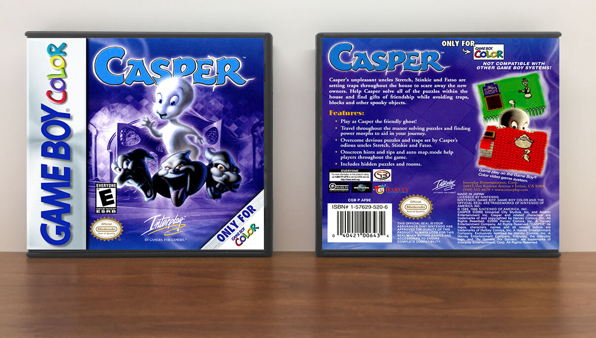 Casper the Friendly Ghost, Artwork Spine Color: Chrome