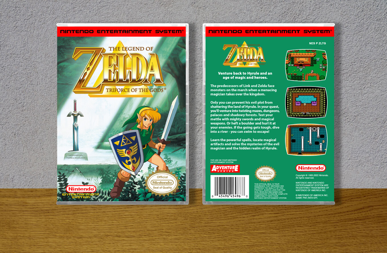 Legend of Zelda, The Triforce of the Gods, Case Color: CLEAR (Transparent)