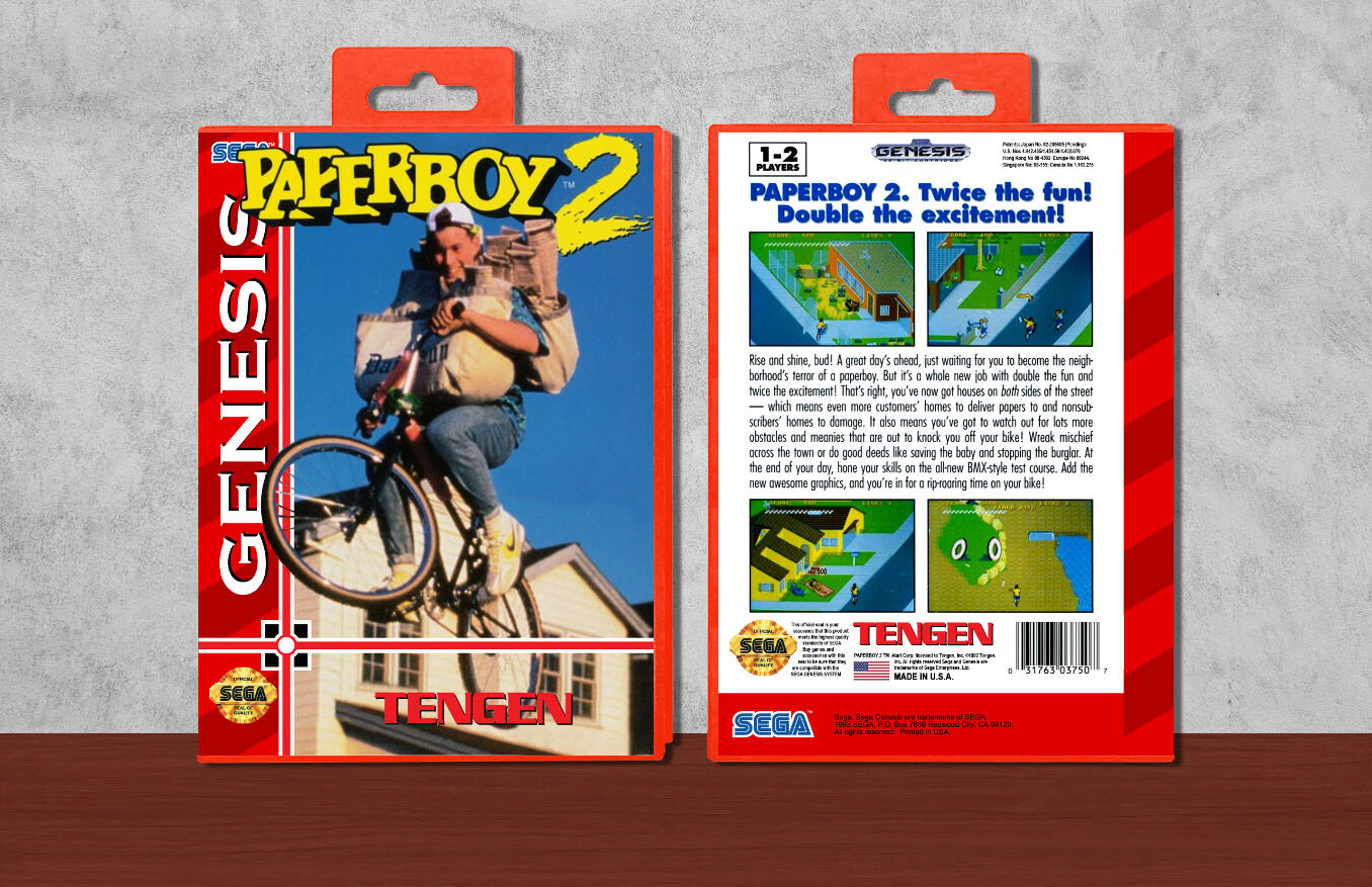 Paperboy 2, Case Color: Red