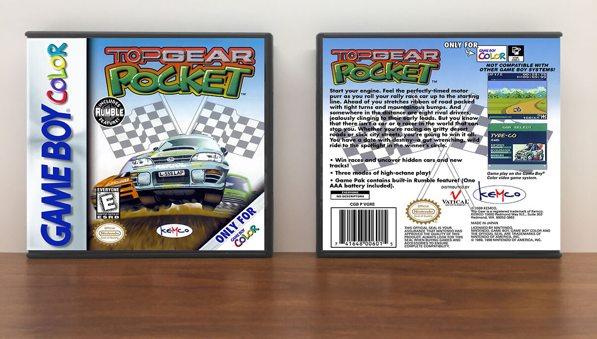 Top Gear Pocket, Case Color: DARK GREY (OEM DS CASE COLOR), Artwork Spine Color: Chrome