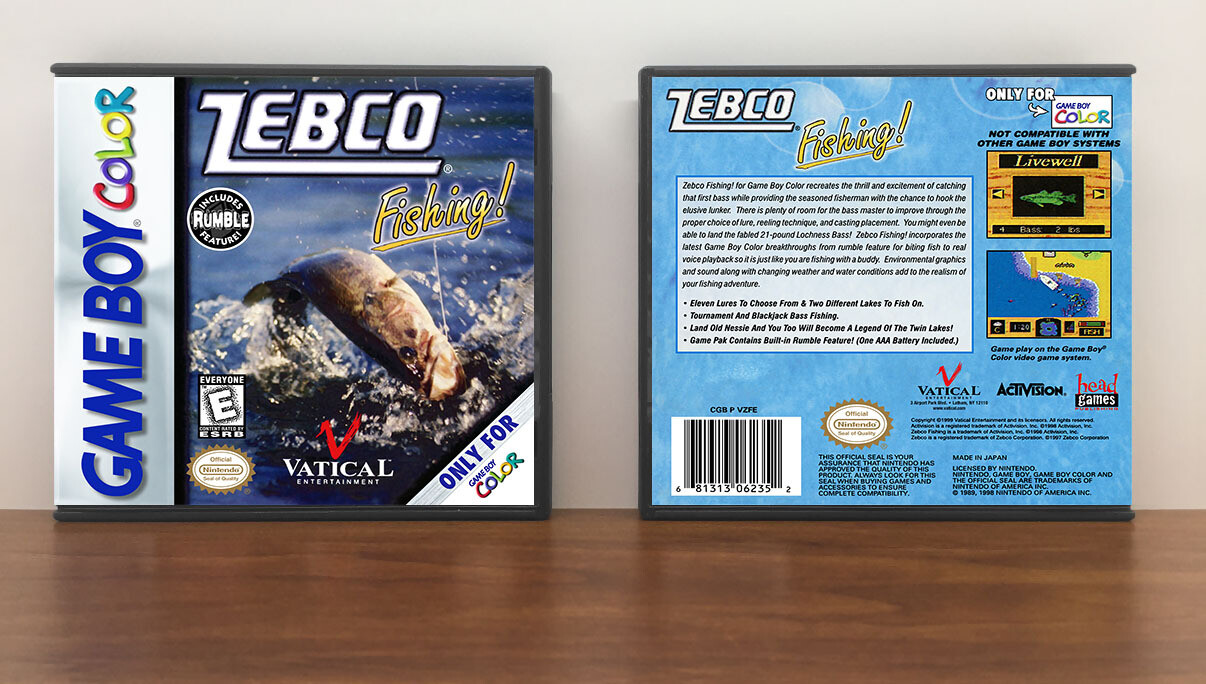 Zebco Fishing, Case Color: DARK GREY (OEM DS CASE COLOR), Artwork Spine Color: Chrome