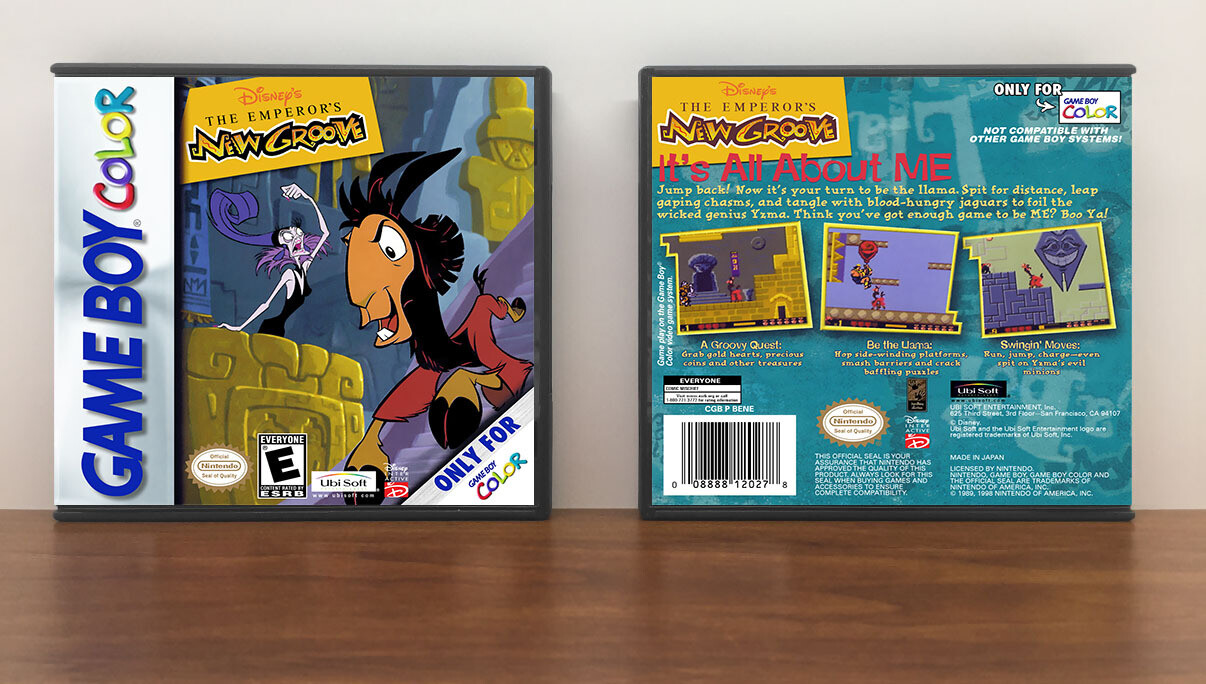 Disney&#39;s The Emperor&#39;s New Groove, Artwork Spine Color: Chrome