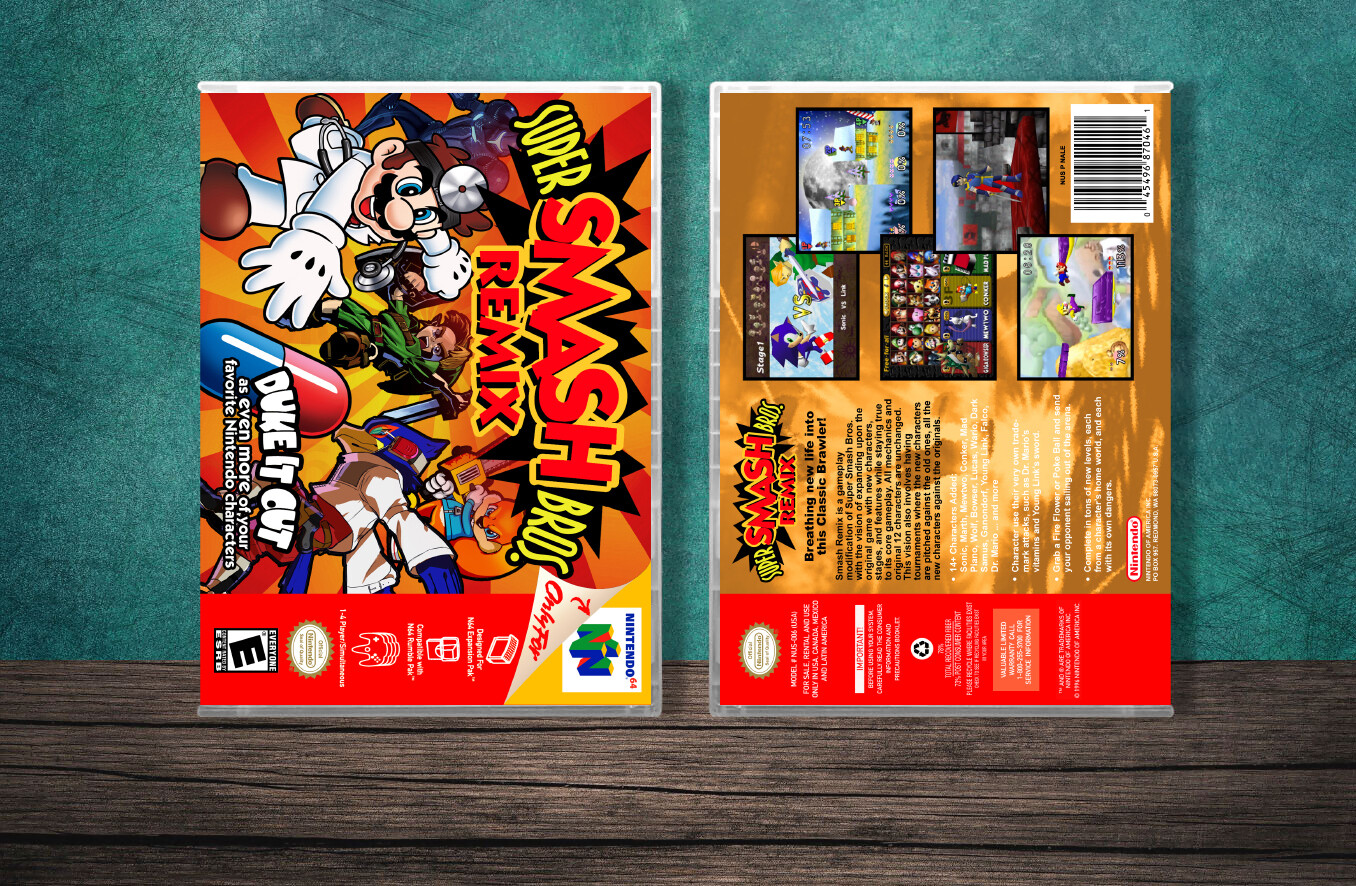Super Smash Bros. Remix, Case Color: CLEAR (Transparent)