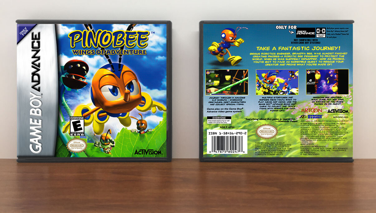 Pinobee: Wings of Adventure, Artwork Spine Color: Chrome