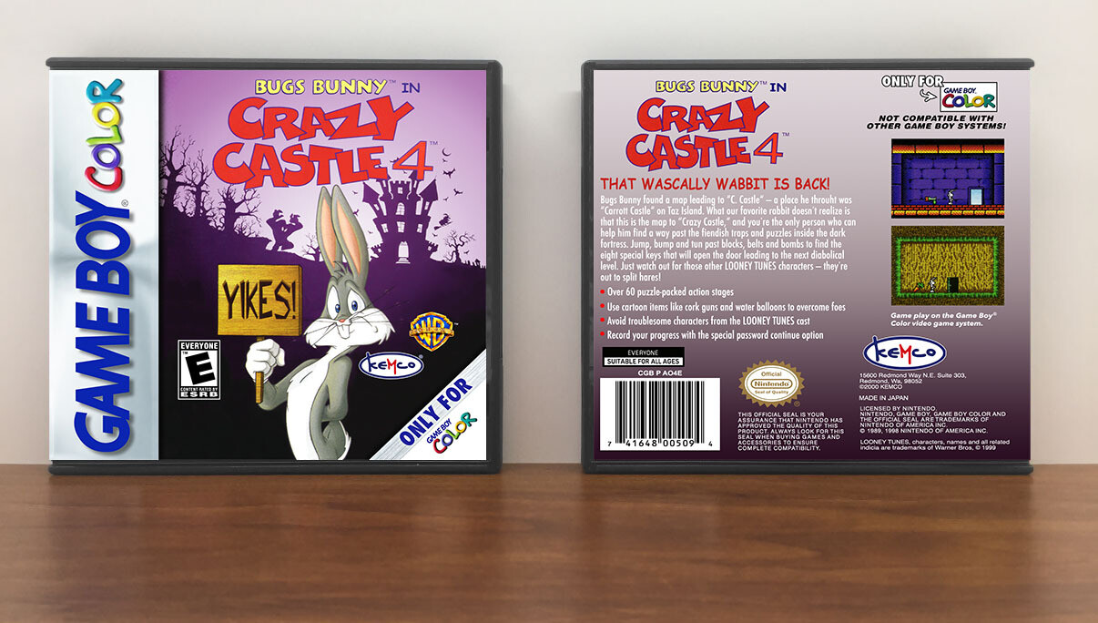Bugs Bunny Crazy Castle 4, Artwork Spine Color: Chrome