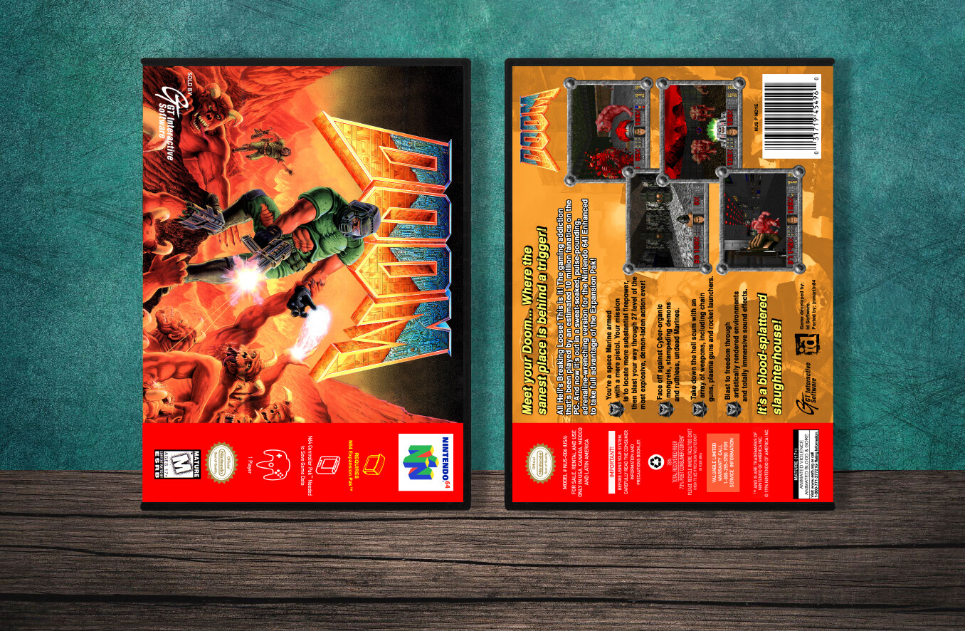 Doom (SNES Version), Case Color: DARK GREY (OEM DS CASE COLOR)