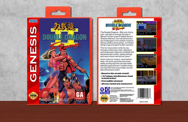 Double Dragon II: The Revenge, Case Color: Red