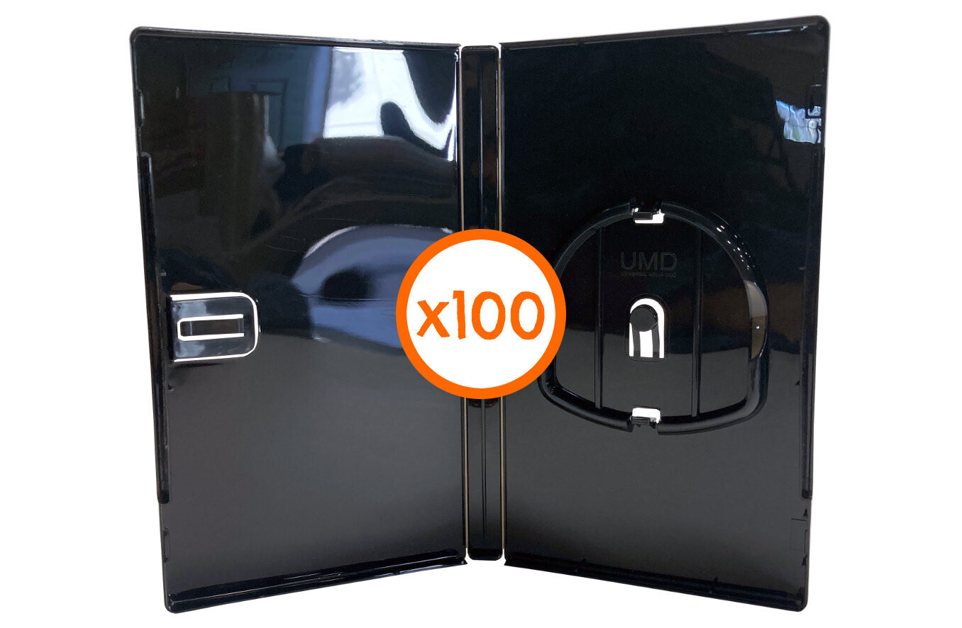 PSP Game Case - Black - 100 Pack, Case Color: Black (Opaque)