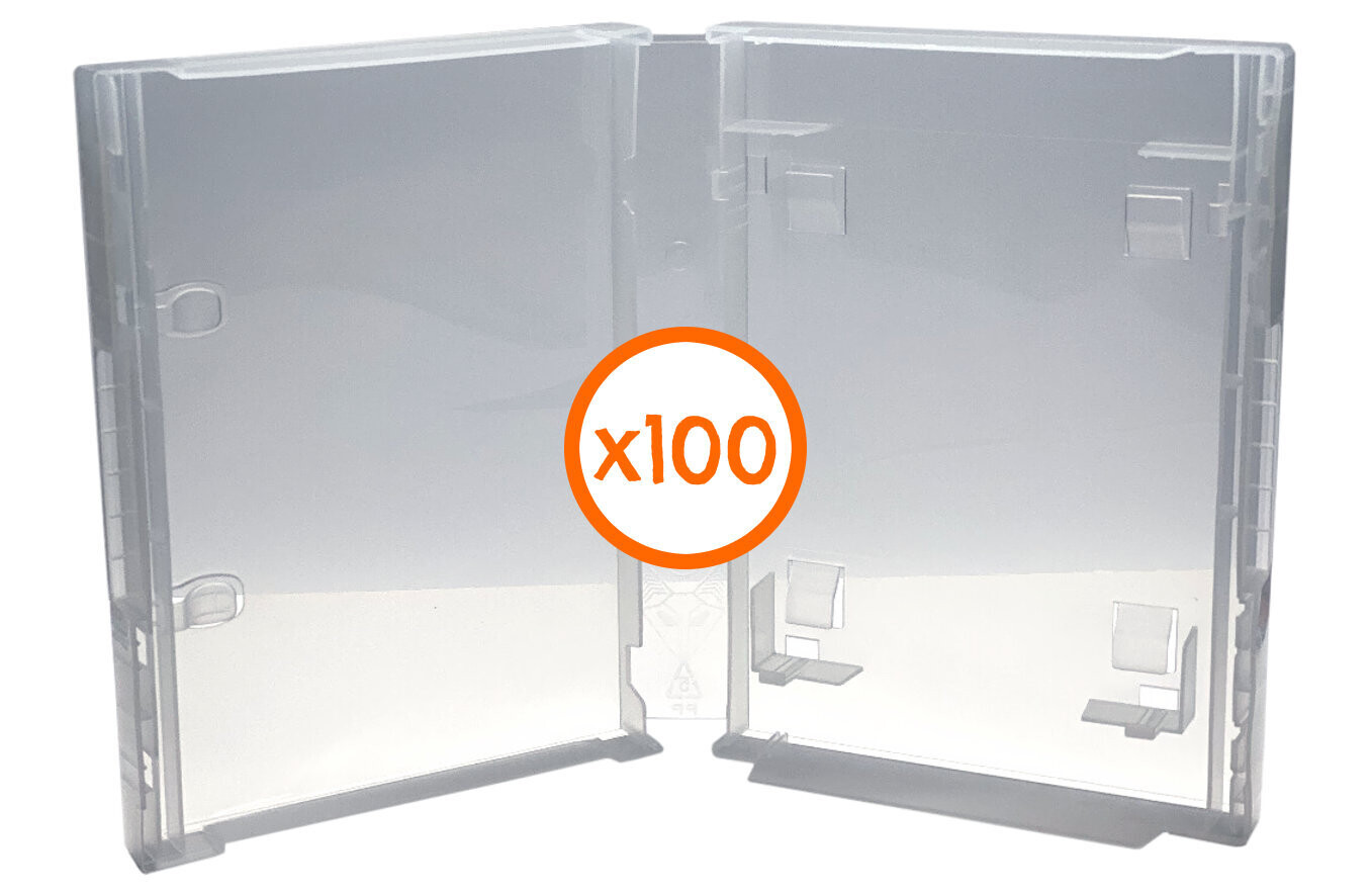 NES Game Case - Clear - 100 Pack, Case Color: Clear (Transparent)