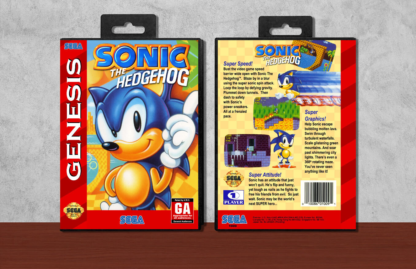 Sonic the Hedgehog, Case Color: Black