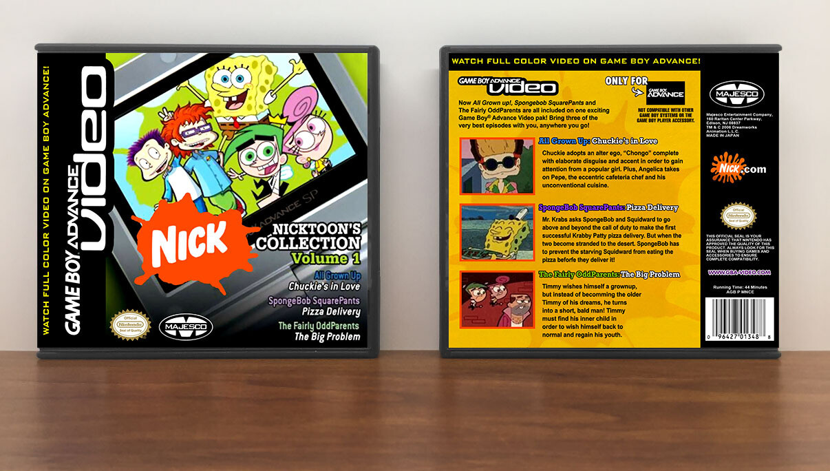 Nicktoons Collection Volume 1, Artwork Spine Color: Black