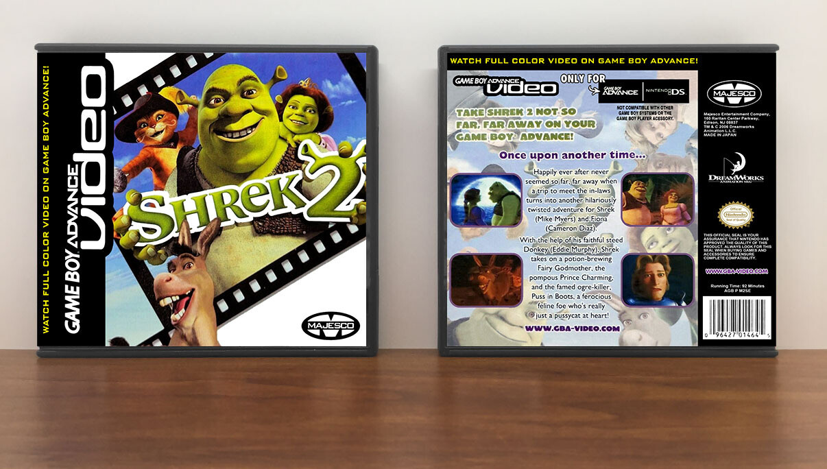 Shrek 2, Artwork Spine Color: Black