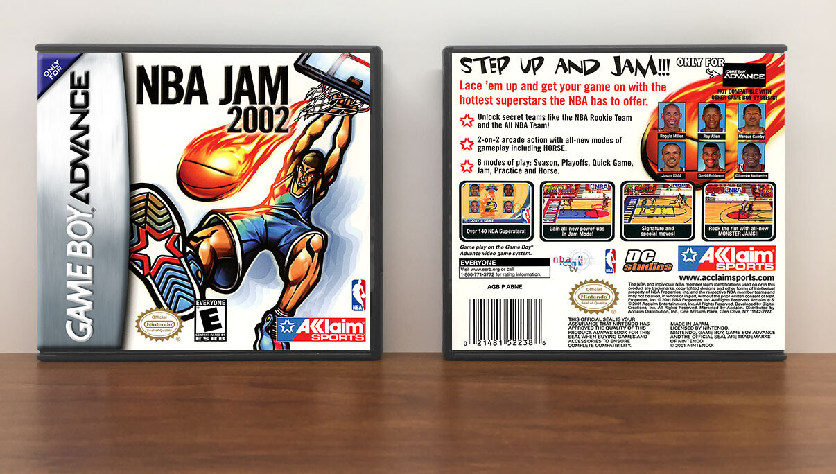 NBA Jam 2002, Artwork Spine Color: Chrome