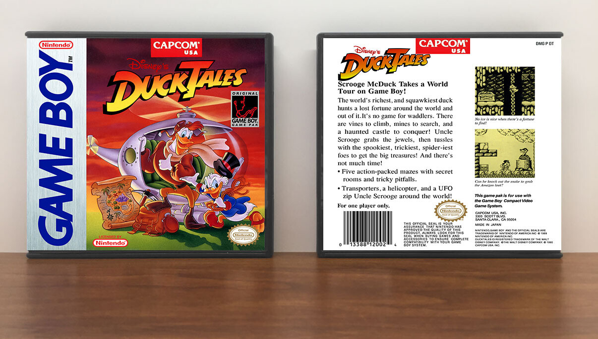 Duck Tales (Capcom), Artwork Spine Color: Chrome