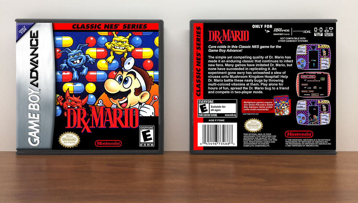 Classic NES Series: Dr. Mario, Artwork Spine Color: Chrome