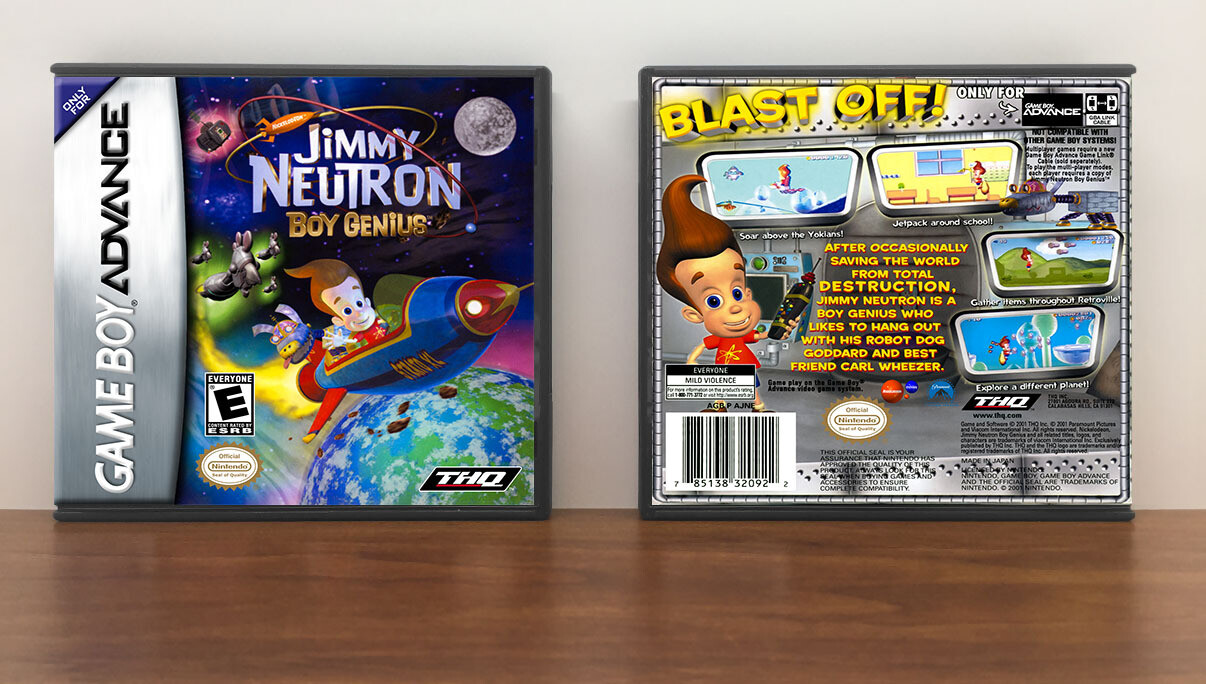 Jimmy Neutron: Boy Genius, Artwork Spine Color: Chrome