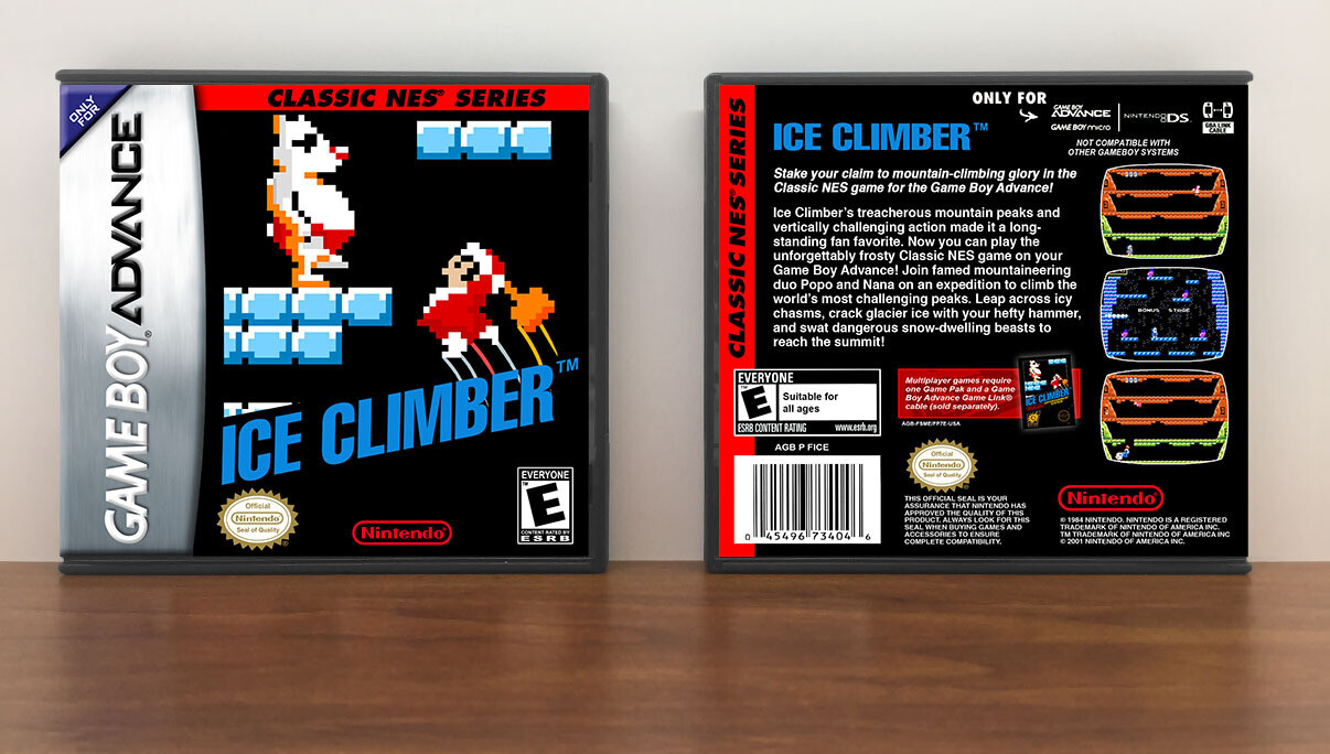 Classic NES Series: Ice Climber, Artwork Spine Color: Chrome