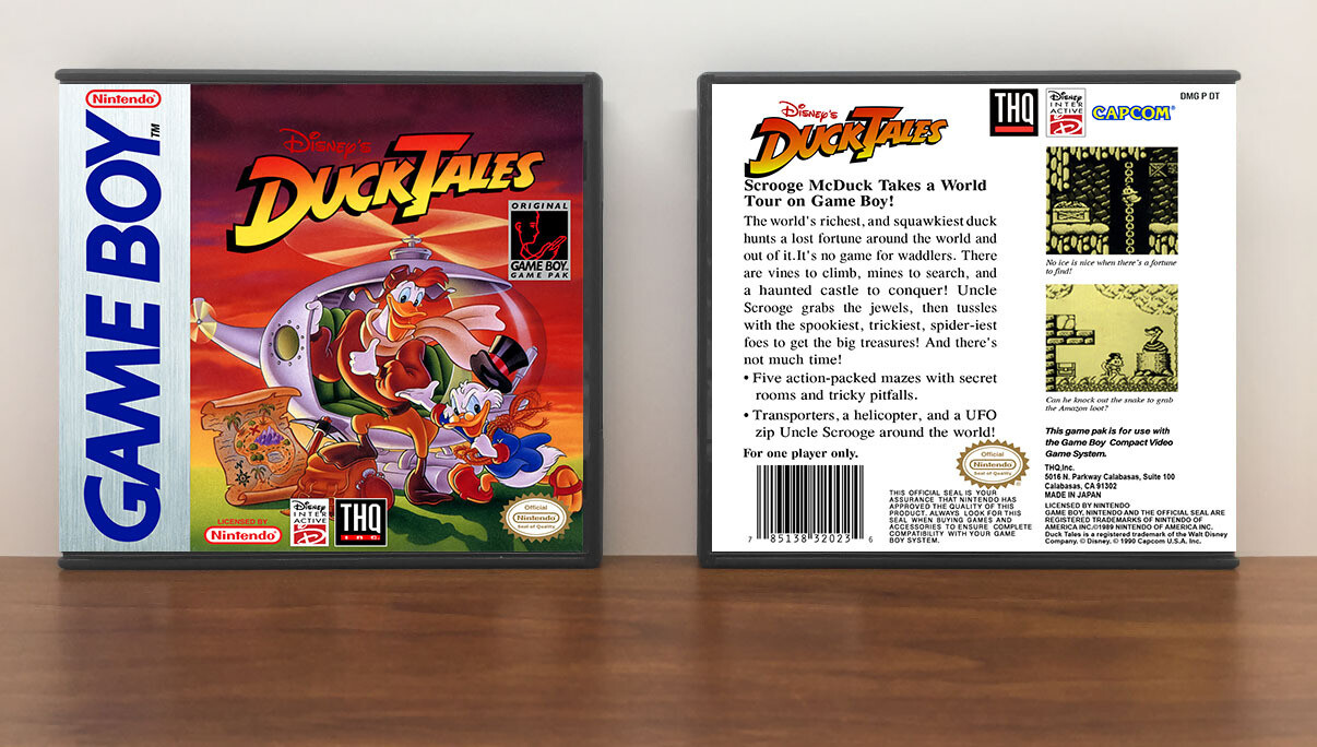Duck Tales (THQ), Artwork Spine Color: Chrome