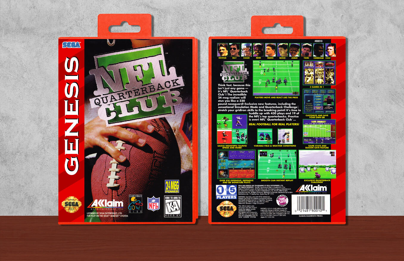 NFL Quarterback Club, Case Color: Red