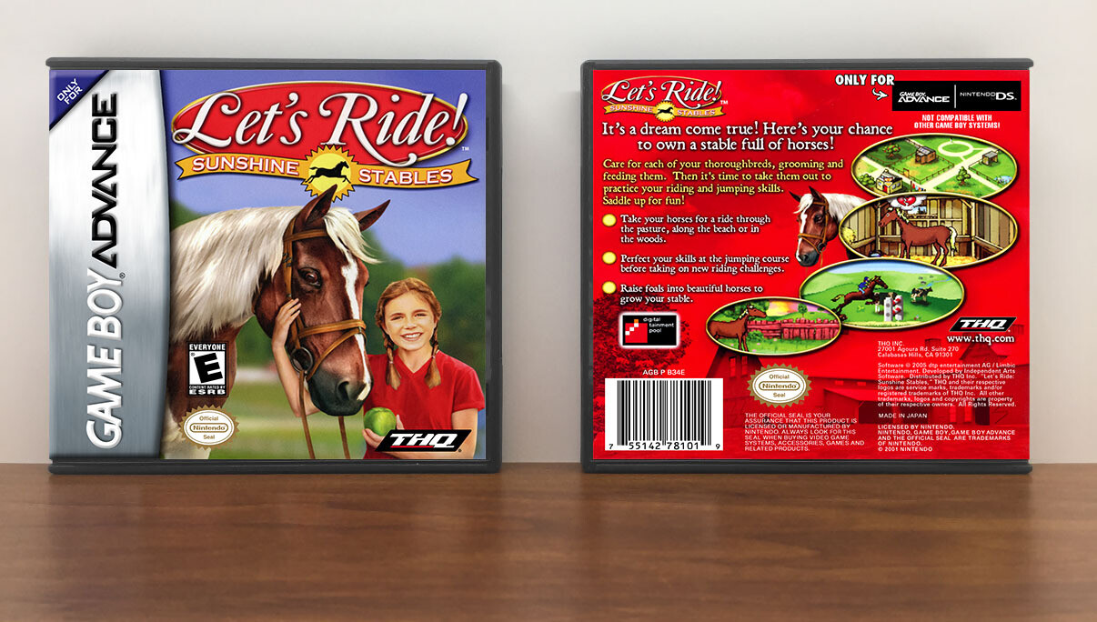 Let&#39;s Ride Sunshine Stables, Artwork Spine Color: Chrome