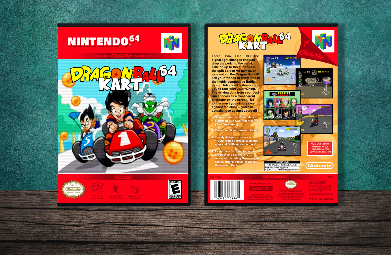 Dragon Ball Kart 64 - N64 Video Game Case