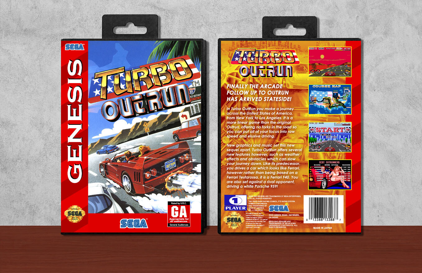 Turbo Outrun, Case Color: Black
